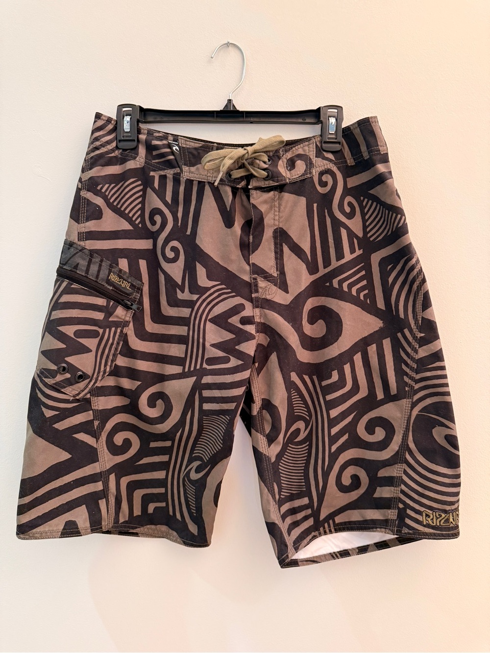 Rip Curl Green & Black Tribal Board Shorts